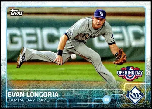 2015 Topps Opening Day Evan Longoria Baseball Card Rays NM-MT ID 19358
