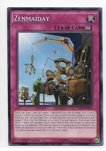 Zenmaiday Trap Card from 2015 Yu-Gi-Oh Secrets of Eternity 1st Edition SECE-EN075 original gloss