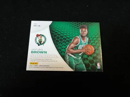 Jaylen Brown 2016-17 Panini Limited Rookie Patch Phenoms Auto trading card#30/39 RC