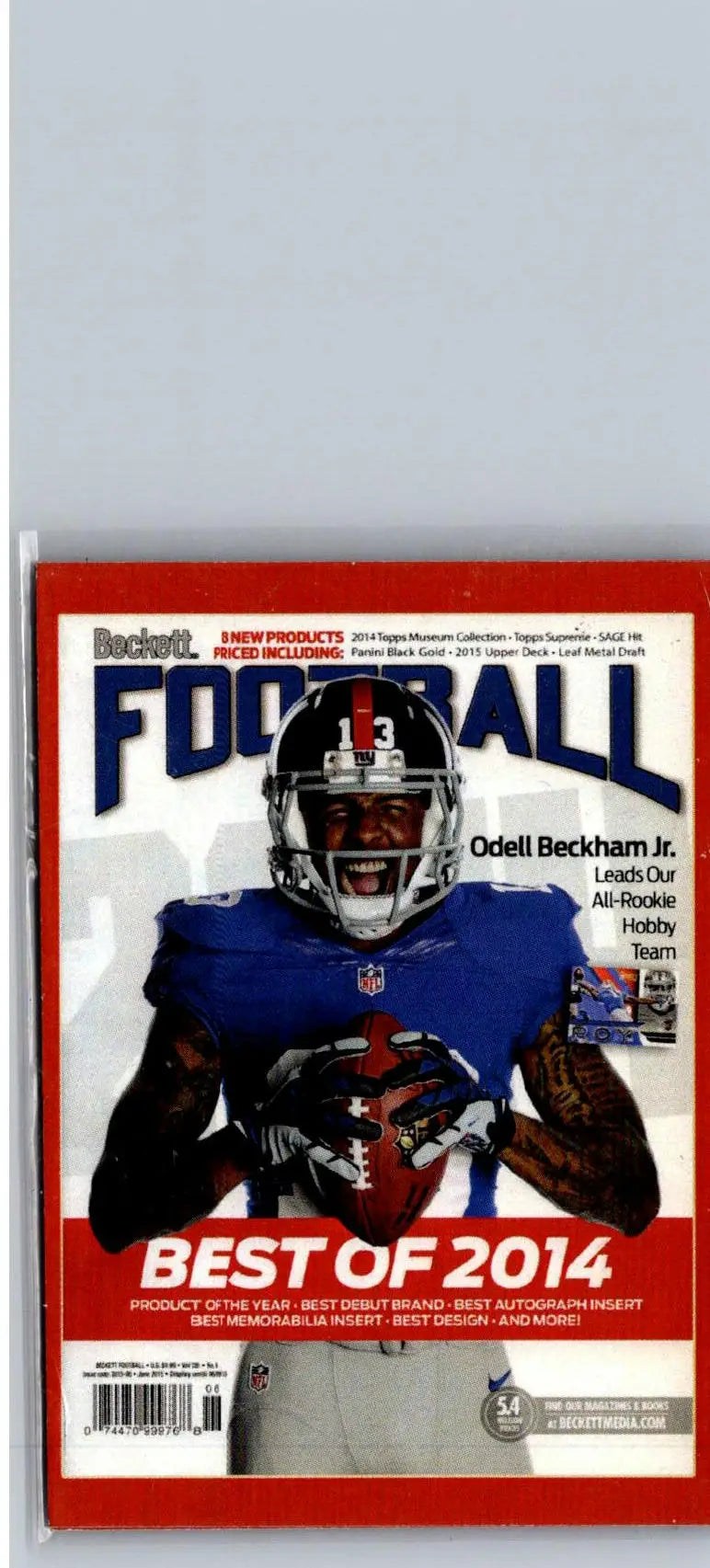 Beckett Football magazine featuring Odell Beckham Jr. on Beckett National Convention cover