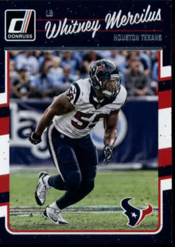 Whitney Mercilus football card 2016 Donruss #122 original gloss NM-MT Texans