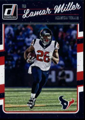 Lamar Miller football card from 2016 Donruss with original gloss by Simply Sandoval