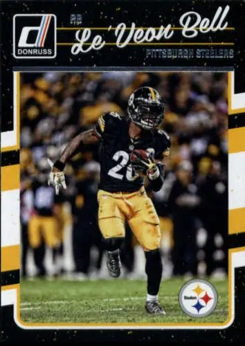 Le’Veon Bell football card 2016 Donruss NM-MT with original gloss Steelers ID 4656