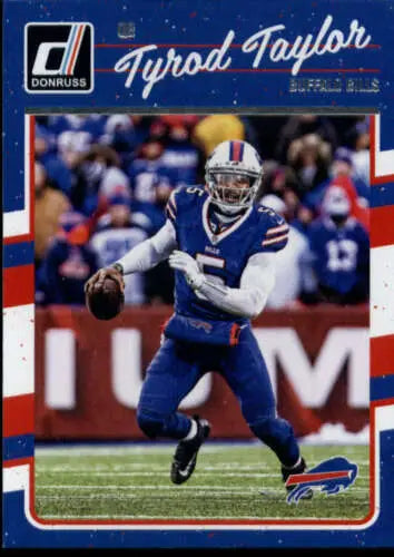 Tyrod Taylor 2016 Donruss football card with original gloss from Simply Sandoval