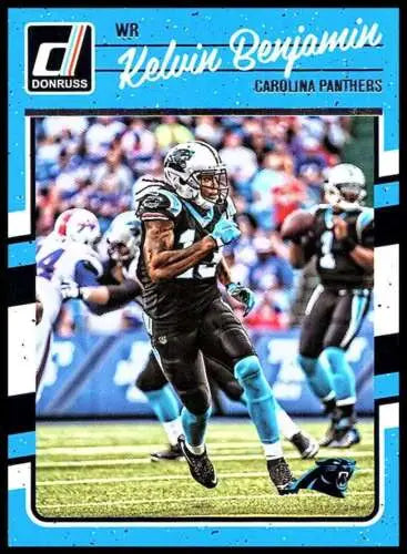Kelvin Benjamin football card from 2016 Donruss featuring original gloss finish