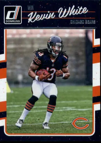 Kevin White Chicago Bears football card from 2016 Donruss with original gloss finish