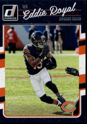 Eddie Royal 2016 Donruss #57 football card featuring original gloss, Bears edition