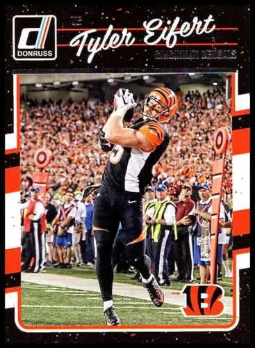 Tyler Eifert 2016 Donruss football card with original gloss from Simply Sandoval