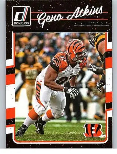 2016 Donruss #65 Geno Atkins NM-MT Bengals football card with original gloss finish