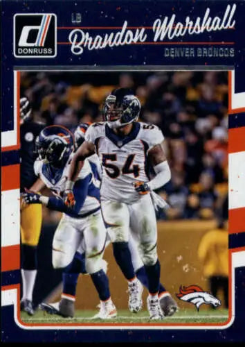Brandon Marshall football card 2016 Donruss #91 original gloss NM-MT Simply Sandoval
