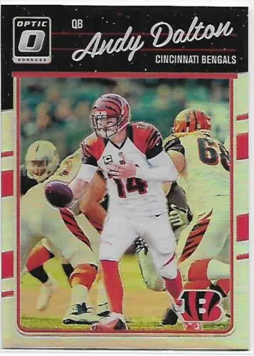 2016 Donruss Optic Holo Andy Dalton football card original gloss NM-MT Bengals