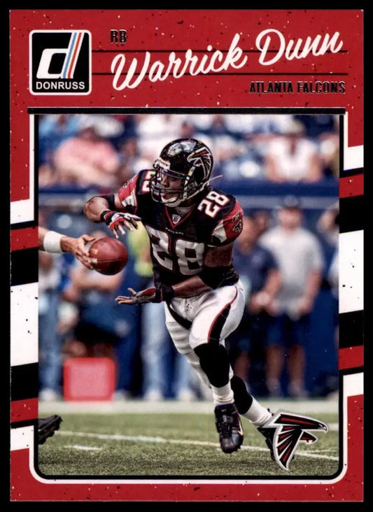 2016 Donruss Warrick Dunn #19 Atlanta Falcons Football Card NFL Sports - Football Card