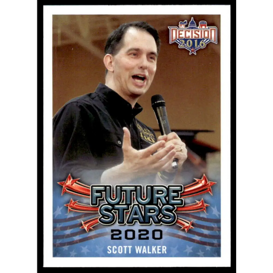 2016 Leaf Decision 2016 #109 Scott Walker NM-MT Political Trading Card