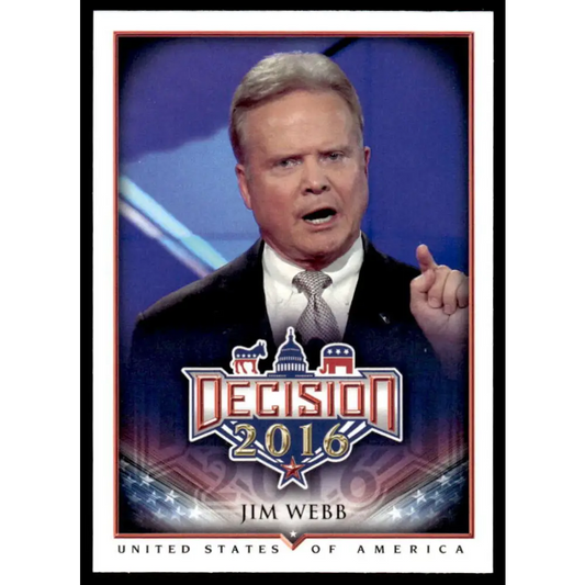 2016 Leaf Decision 2016 #12 Jim Webb NM-MT Political Trading Card
