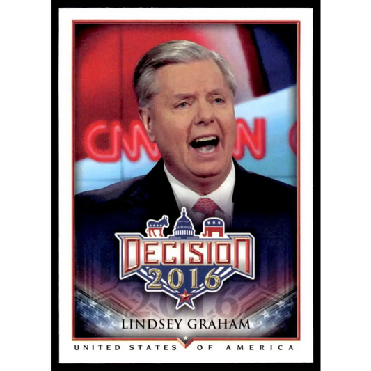 2016 Leaf Decision 2016 #16 Lindsey Graham NM-MT Political Trading Card