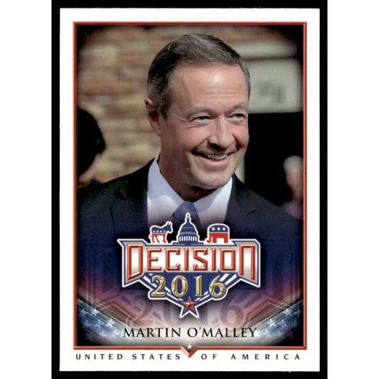2016 Leaf Decision 2016 #18 Martin O'Malley NM-MT Political Trading Card
