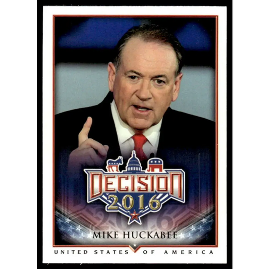 2016 Leaf Decision 2016 #19 Mike Huckabee NM-MT Political Trading Card