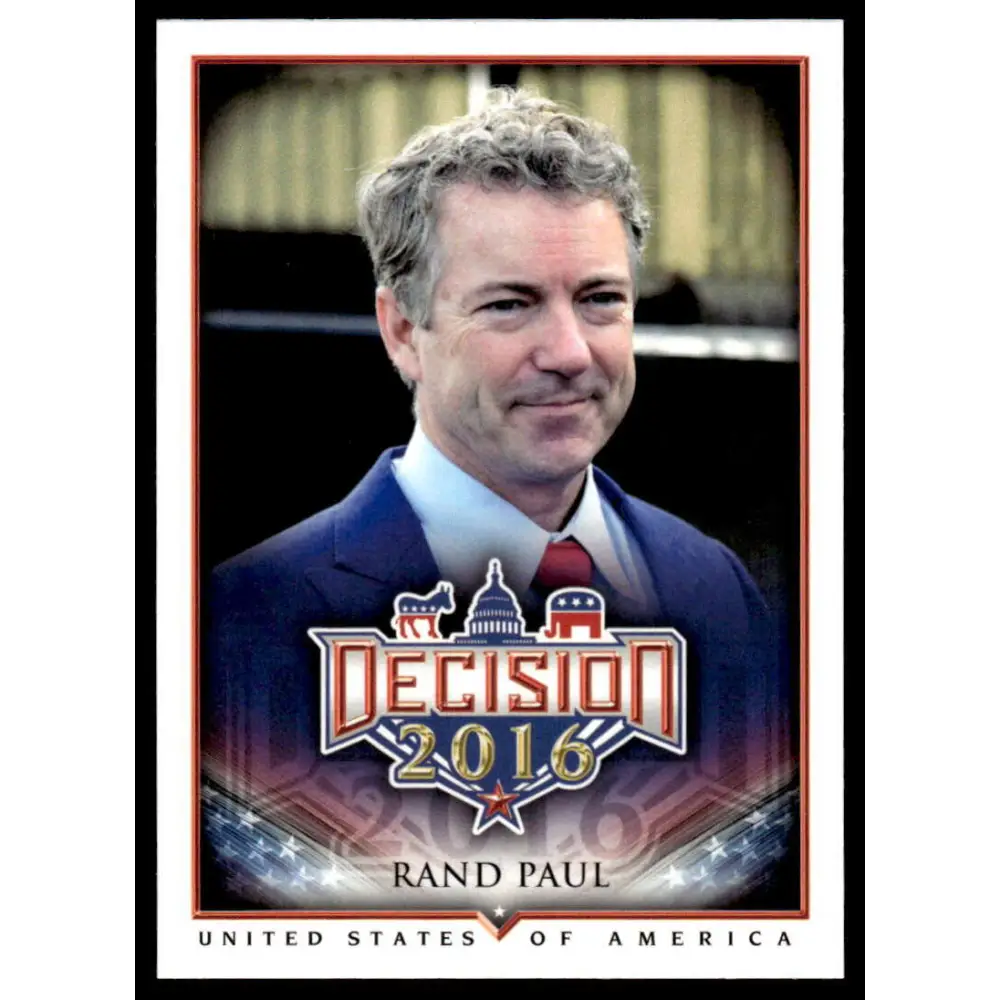2016 Leaf Decision 2016 #20 Rand Paul NM-MT Political Trading Card