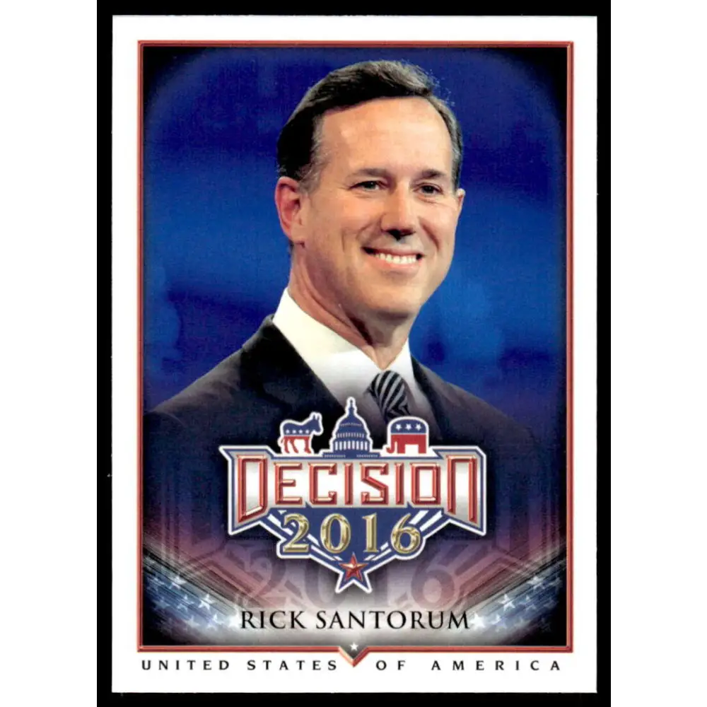 2016 Leaf Decision 2016 #22 Rick Santorum NM-MT Political Trading Card