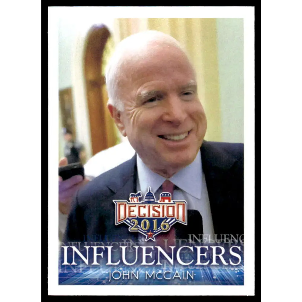 2016 Leaf Decision 2016 #37 John McCain NM-MT Political Trading Card