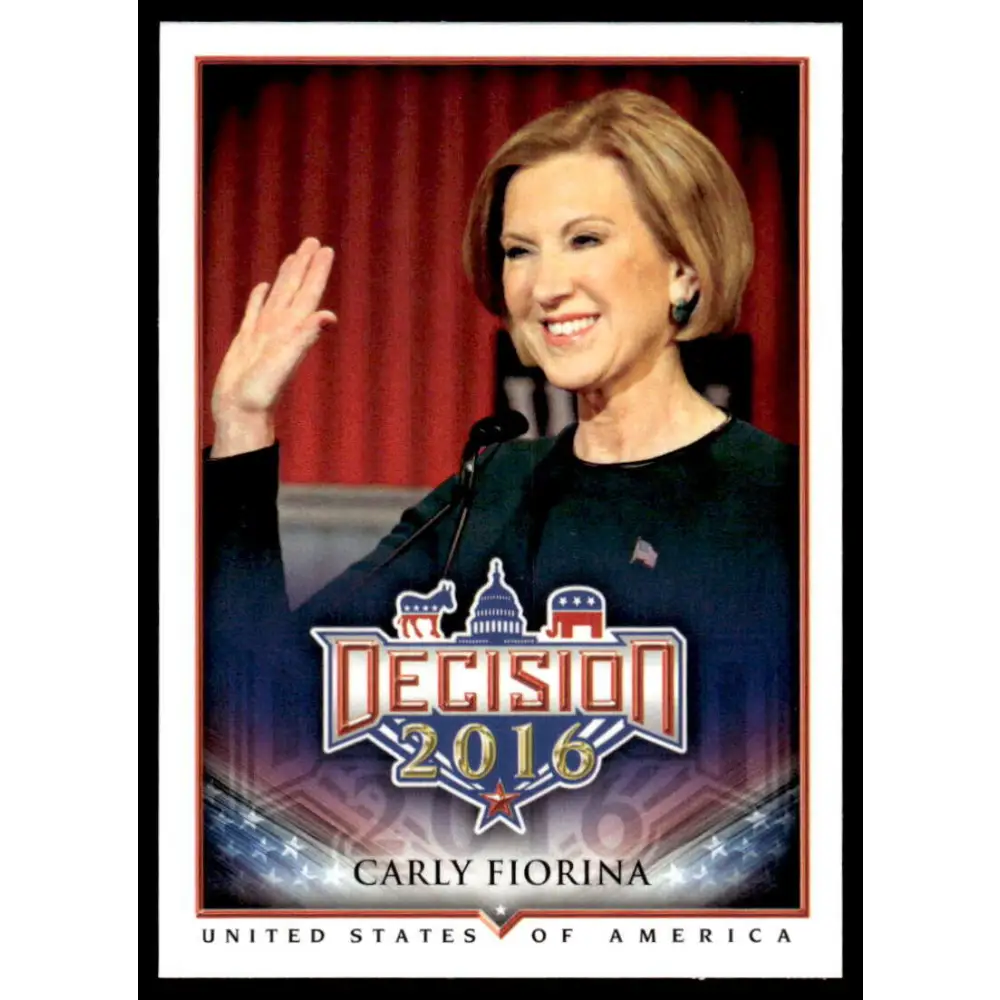 2016 Leaf Decision 2016 #4 Carly Fiorina NM-MT Political Trading Card