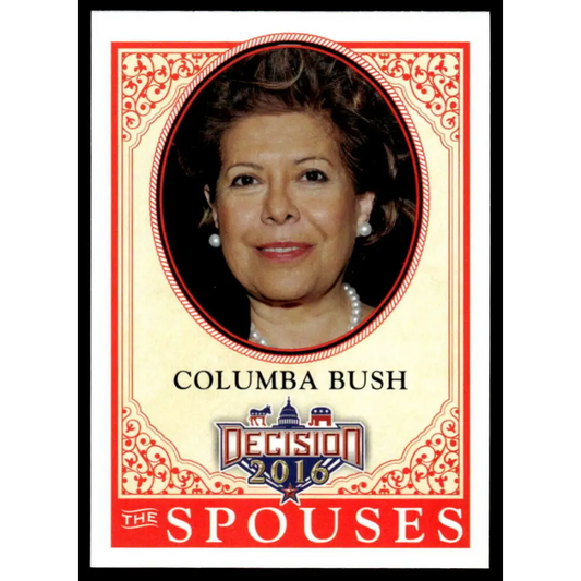 2016 Leaf Decision 2016 #53 Columba Bush NM-MT Political Trading Card