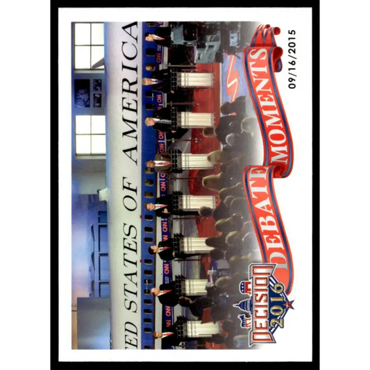 2016 Leaf Decision 2016 #68 CNN Republican Debate 9/16/15 NM-MT Political Trading Card