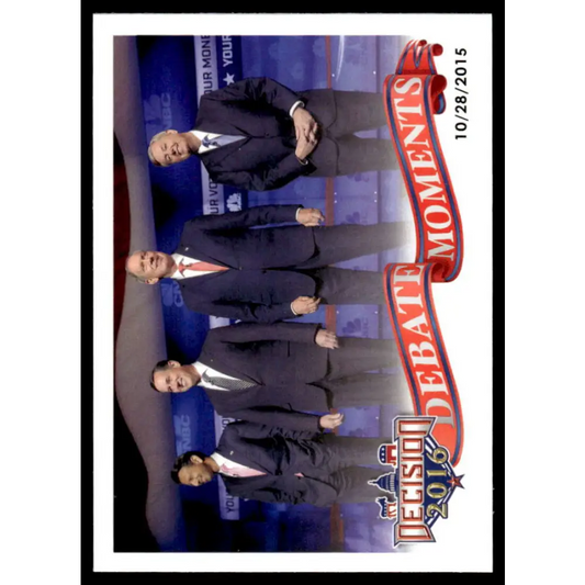 2016 Leaf Decision 2016 #69 CNBC Republican Pre-Debate 10/28/15 NM-MT Political Trading Card