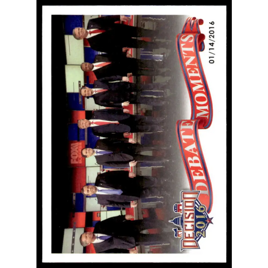 2016 Leaf Decision 2016 #76 Fox Business Republican Debate 1/14/16 NM-MT Political Trading Card