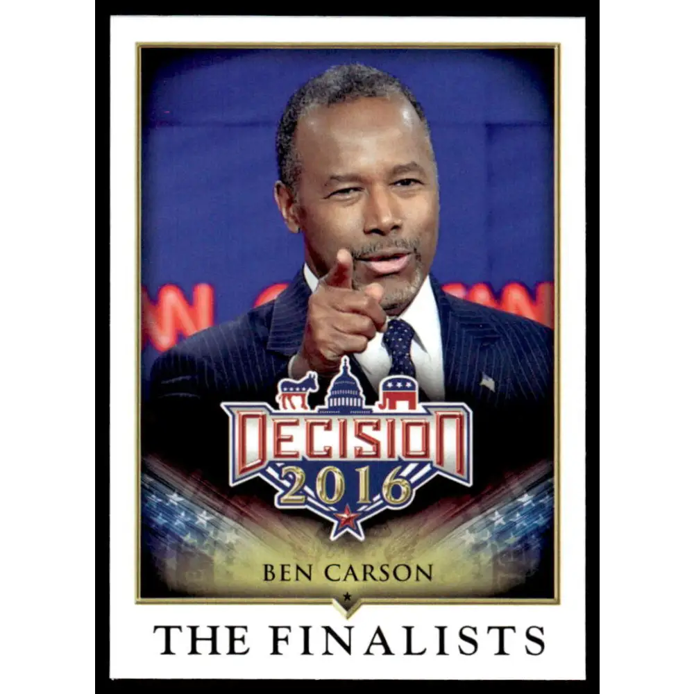 2016 Leaf Decision 2016 #77 Ben Carson NM-MT Political Trading Card