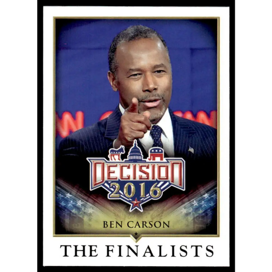 2016 Leaf Decision 2016 #77 Ben Carson NM-MT Political Trading Card