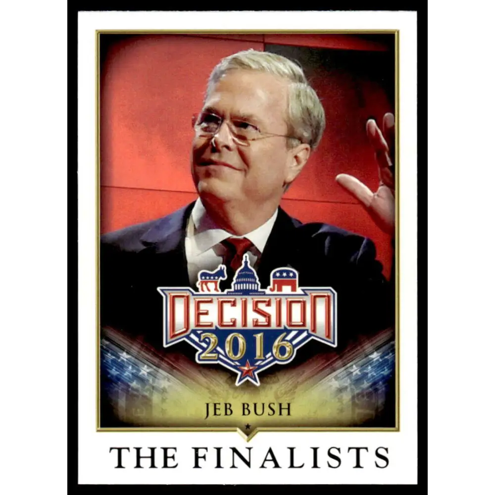 2016 Leaf Decision 2016 #83 Jeb Bush NM-MT Political Trading Card