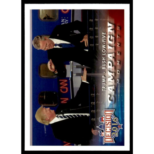 2016 Leaf Decision 2016 #94 Trump - Bush low-five NM-MT Political Trading Card