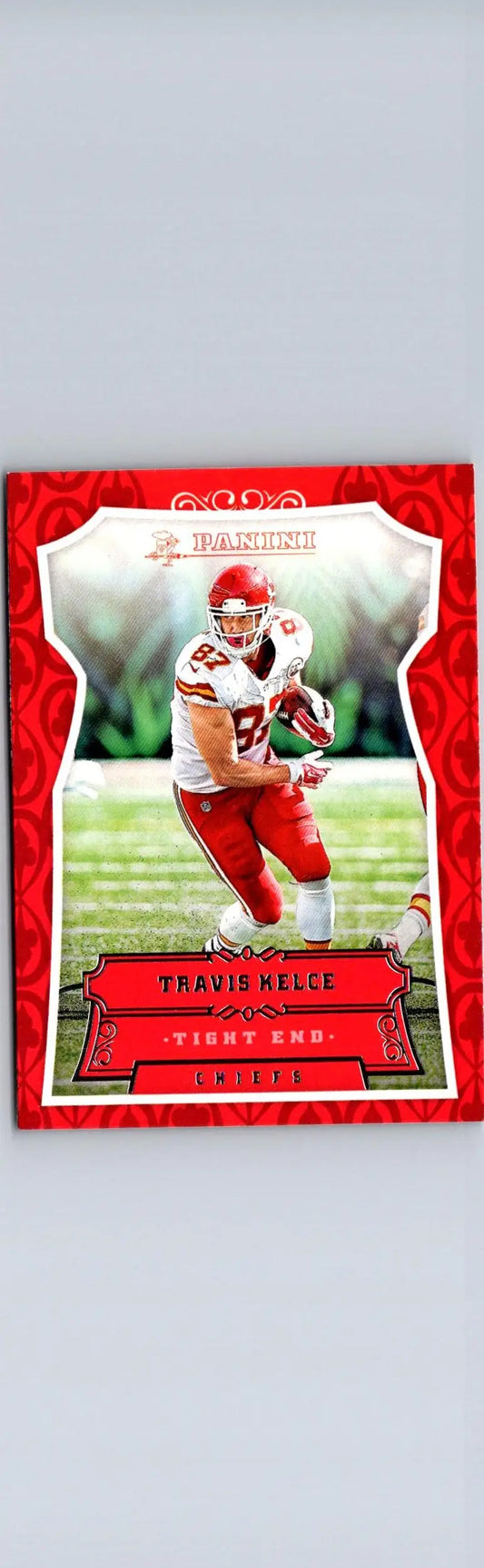 2016 Panini Travis Kelce football card showcasing NFL star player