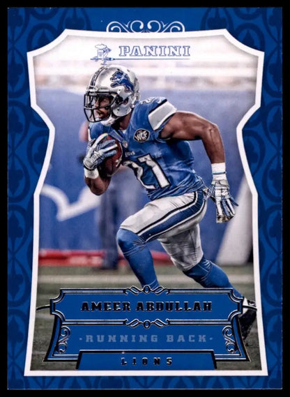 2016 Panini Ameer Abdullah #95 Detroit Lions Football Card NFL Sports - Football Card