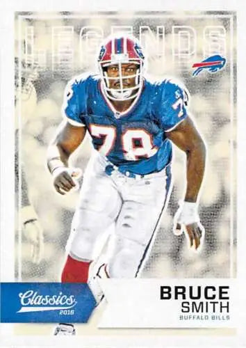 Bruce Smith football card from 2016 Panini Classics Legends with original gloss finish