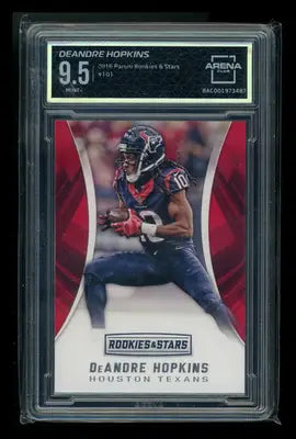 Graded 9.5 DeAndre Hopkins stars deandre Panini Rookies football card in Arena Club set
