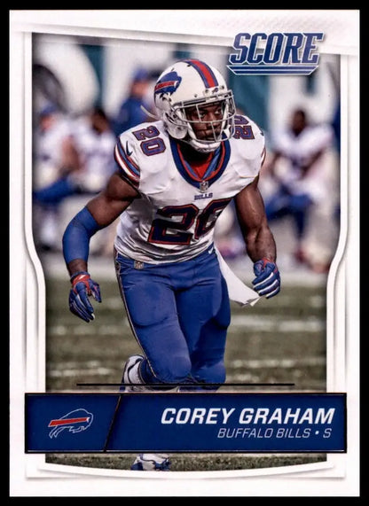 Football trading card of Corey Graham from 2016 Score Buffalo Bills NFL collection