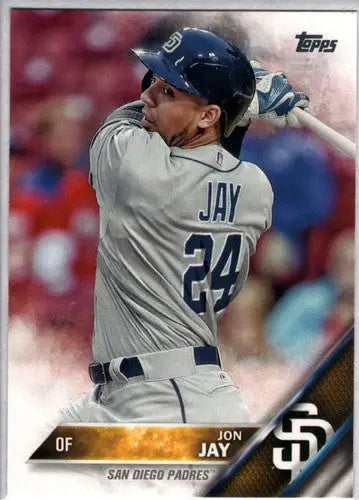 Jon Jay baseball card with original gloss from 2016 Topps NM-MT Padres ID 3025