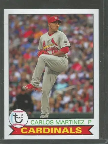2016 Topps Archives Carlos Martinez baseball card with original gloss and 1979 design
