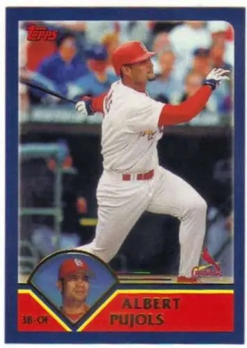 2016 Topps Berger’s Best BB2-2003 Albert Pujols card with original gloss from Cardinals