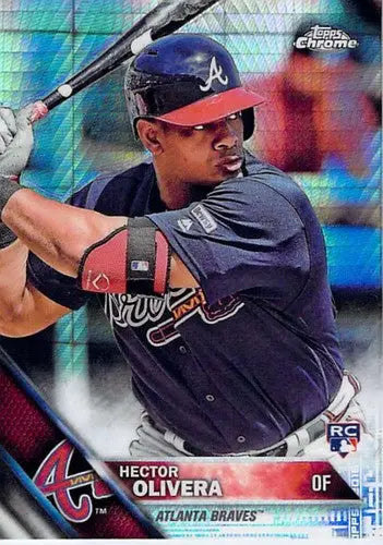 2016 Topps Chrome Prism Refractor #89 Hector Olivera NM-MT Braves ID:12122 - Trading Cards