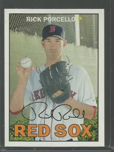 2016 Topps Heritage #192 Rick Porcello NM Near Mint Red Sox ID:33537 - Trading Cards