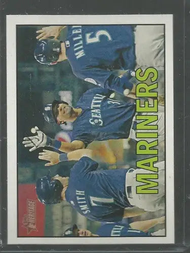 2016 Topps Heritage Seattle Mariners baseball card with original gloss NM-MT ID 19511