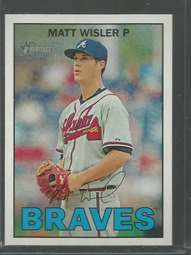 2016 Topps Heritage #98 Matt Wisler NM-MT Braves ID:33536 - Trading Cards