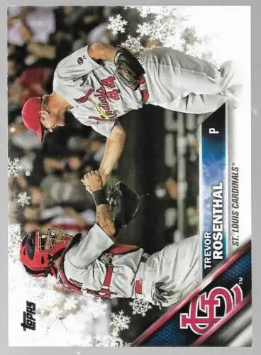 2016 Topps Holiday Trevor Rosenthal NM-MT Cardinals baseball card with original gloss