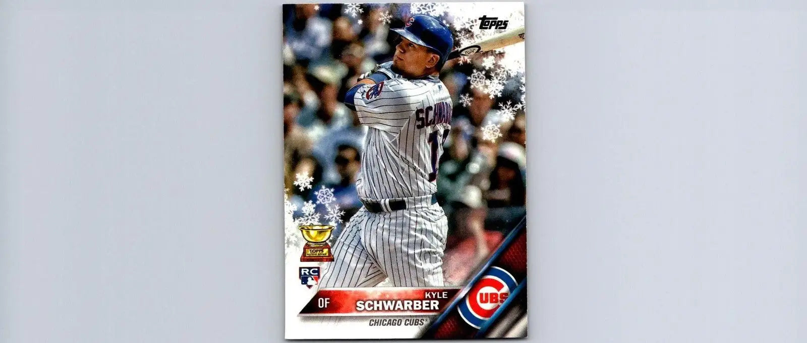 Kyle Schwarber 2016 Topps Holiday #HMW81 Snowflake baseball card collectible