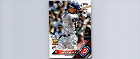 Kyle Schwarber 2016 Topps Holiday #HMW81 Snowflake baseball card collectible