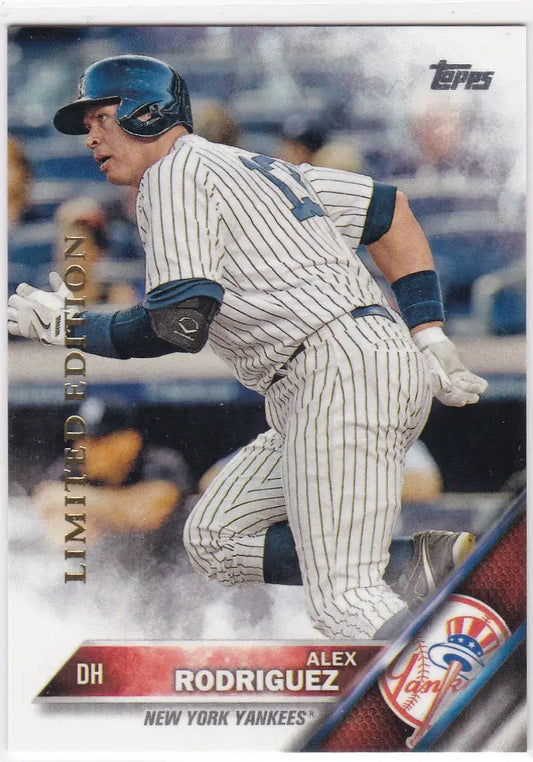 Alex Rodriguez baseball card from 2016 Topps Limited Edition New York Yankees