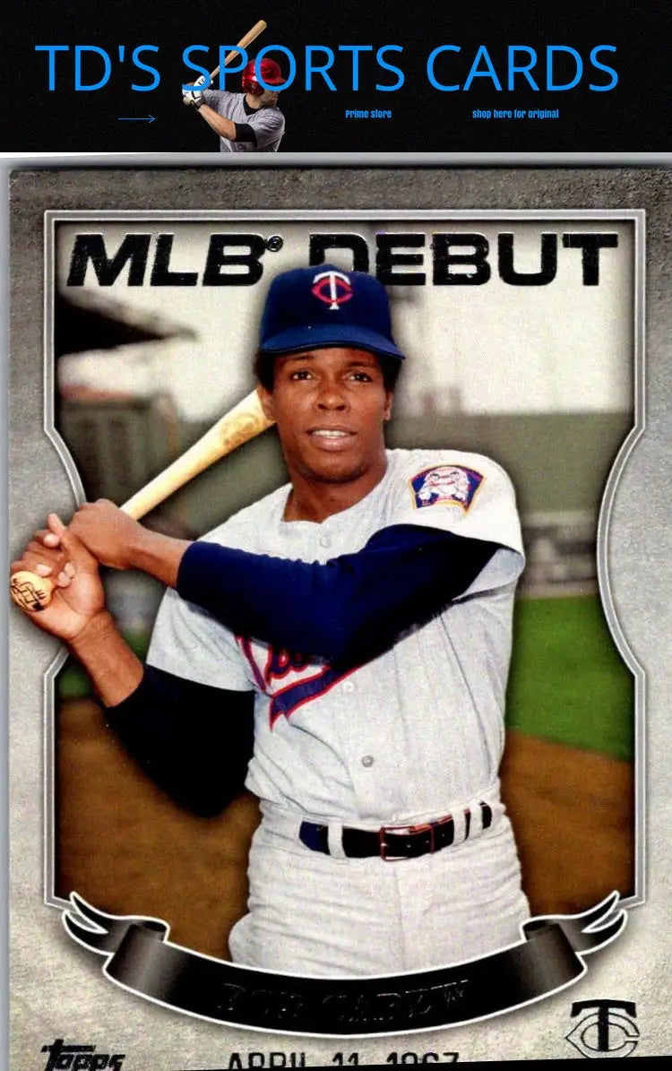 Baseball card of Tony Oliva from 2016 Topps series featuring Rod Carew MLB debut design